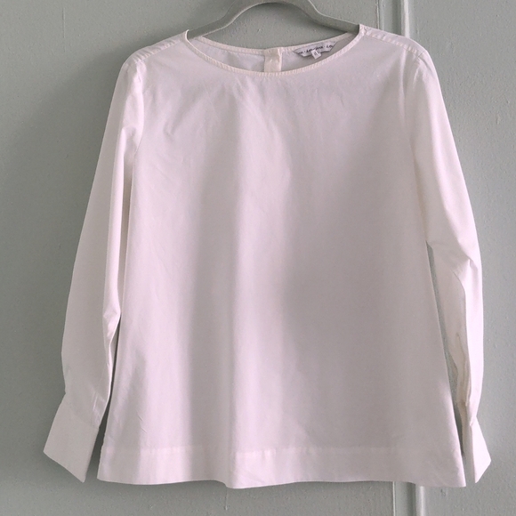 And Other Stories Poplin Collarless Shirt - Picture 2 of 9